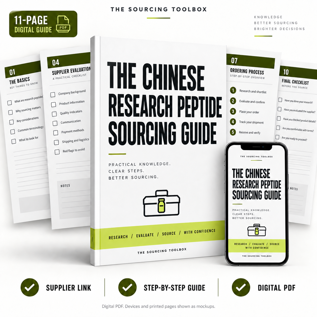 Cover mockup of the Chinese Research Peptide Sourcing Guide